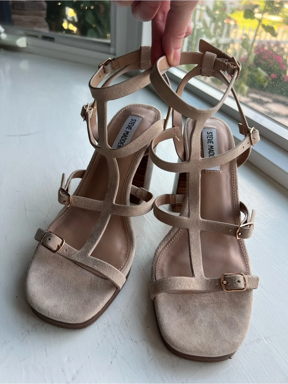 Steve Madden Daelene Leather Sandals, 8.5